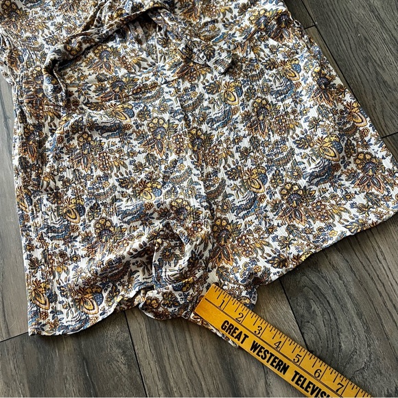 Loft Beach Paisley Print Romper Large - Picture 6 of 11